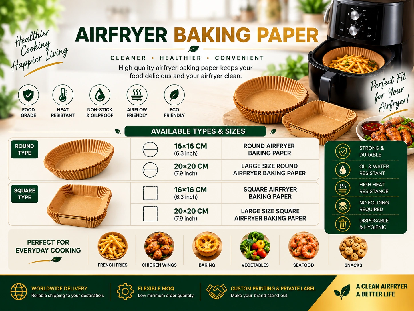 Air Fryer Baking Paper